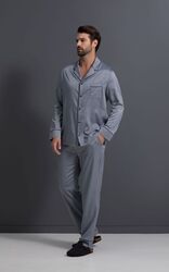 Laete Пижама мужская с брюками тёмно-синий 60546-4+60547-4