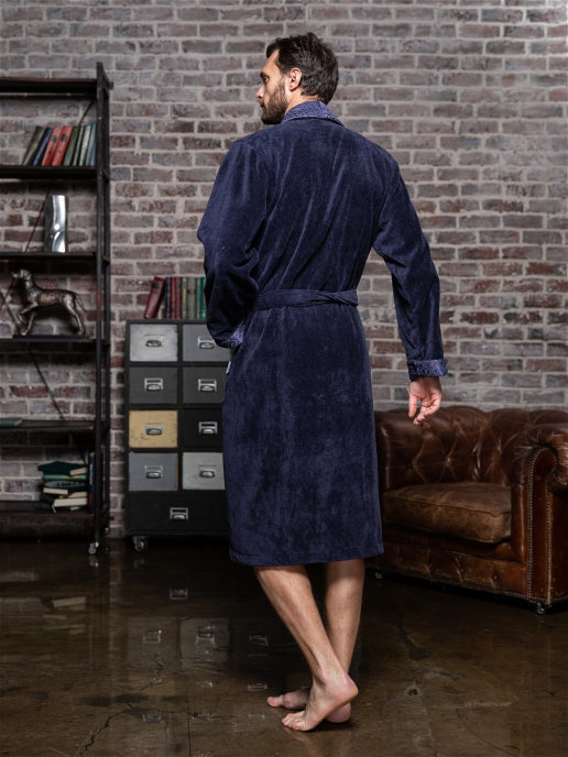 Халат Polens мужской махровый халат "CHRISTOPHER" воротник шалька (вид 3) Халат Polens мужской махровый халат "CHRISTOPHER" воротник шалька (фото, вид 3)