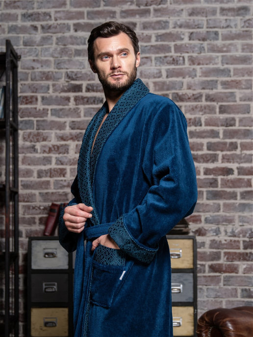 Халат Polens мужской махровый халат "CHRISTOPHER" воротник шалька (вид 1) Халат Polens мужской махровый халат "CHRISTOPHER" воротник шалька (фото, вид 1)