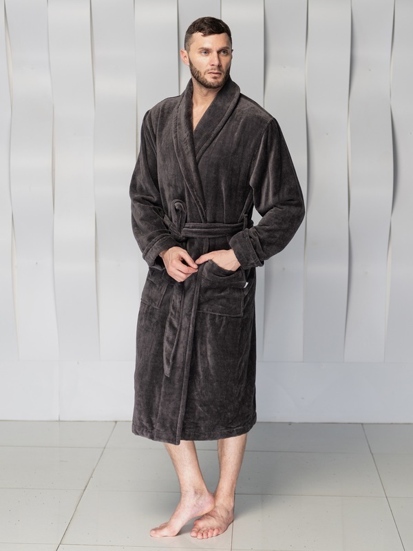 Халат Polens мужской махровый халат воротник шалька (100% хлопок) "CODY" (вид 2) Халат Polens мужской махровый халат воротник шалька (100% хлопок) "CODY" (фото, вид 2)