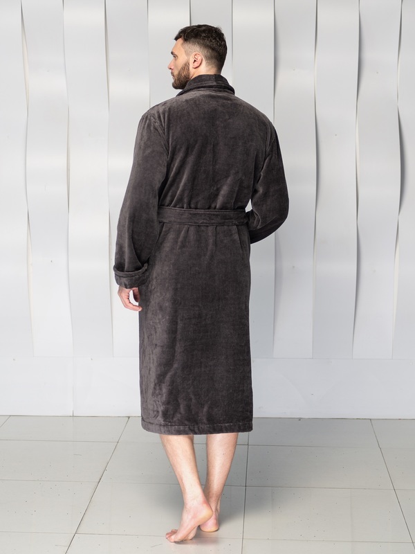 Халат Polens мужской махровый халат воротник шалька (100% хлопок) "CODY" (вид 3) Халат Polens мужской махровый халат воротник шалька (100% хлопок) "CODY" (фото, вид 3)