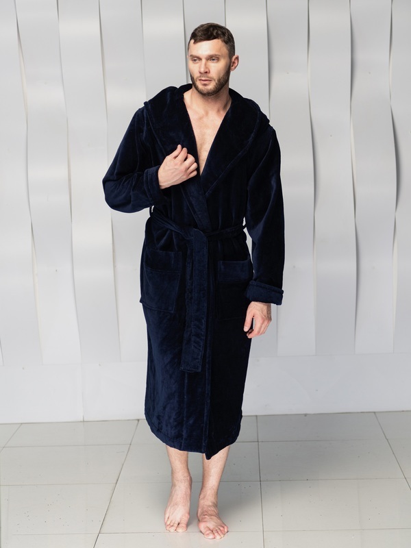 Халат Polens мужской махровый с капюшоном "CODY" (вид 2) Халат Polens мужской махровый с капюшоном "CODY" (фото, вид 2)