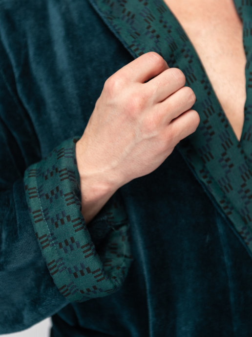 Халат Polens мужской махровый воротник шалька (100% хлопок) "TIMOTHY" (вид 1) Халат Polens мужской махровый воротник шалька (100% хлопок) "TIMOTHY" (фото, вид 1)