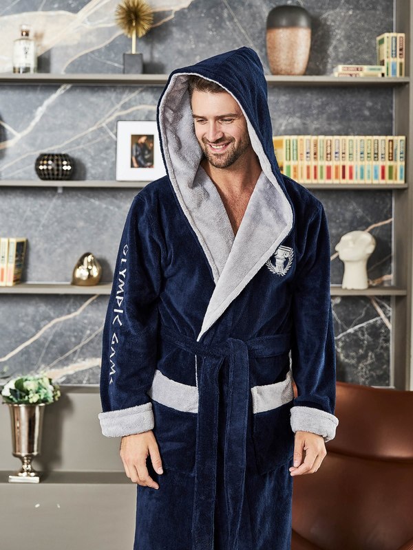 Халат Polens мужской махровый с капюшоном OLIMPIC GAMES с вышивкой (вид 7) Халат Polens мужской махровый с капюшоном OLIMPIC GAMES с вышивкой (фото, вид 7)