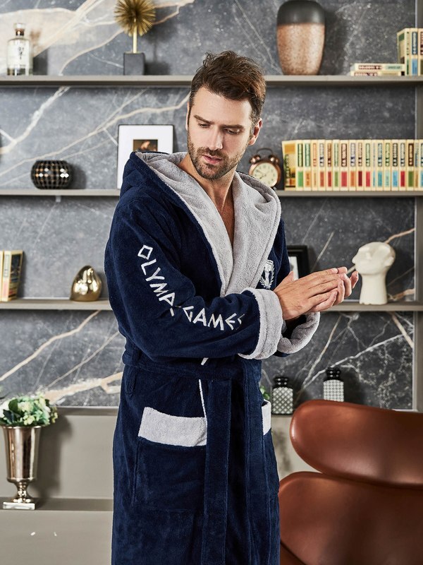 Халат Polens мужской махровый с капюшоном OLIMPIC GAMES с вышивкой (вид 8) Халат Polens мужской махровый с капюшоном OLIMPIC GAMES с вышивкой (фото, вид 8)