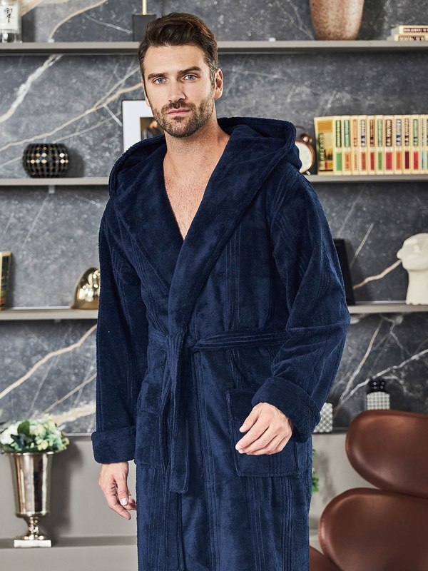 Халат Polens мужской бамбуковый халат с капюшоном Adam Sport (вид 2) Халат Polens мужской бамбуковый халат с капюшоном Adam Sport (фото, вид 2)