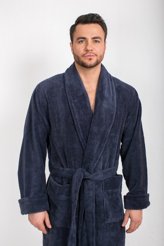 Халат Polens мужской бамбуковый воротник шалька Adam Sport (вид 1) Халат Polens мужской бамбуковый воротник шалька Adam Sport (фото, вид 1)