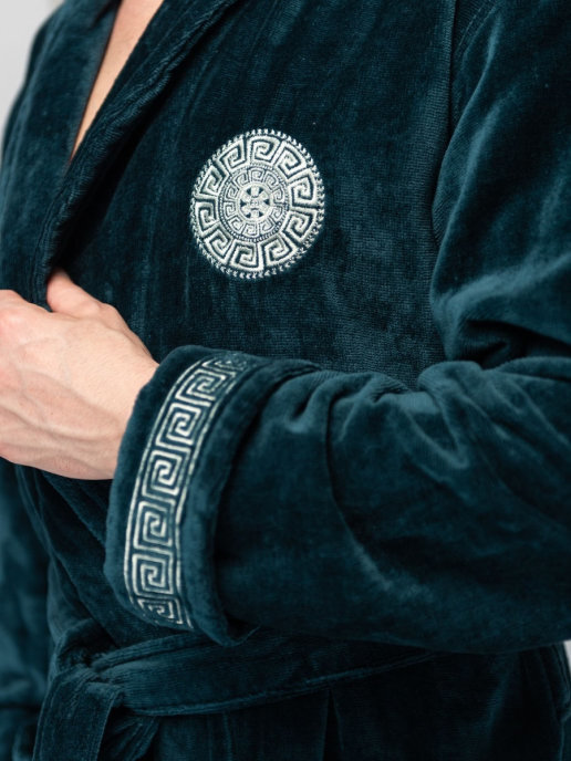 Халат Polens мужской махровый халат воротник шалька (100% хлопок) "Gianni" (вид 2) Халат Polens мужской махровый халат воротник шалька (100% хлопок) "Gianni" (фото, вид 2)