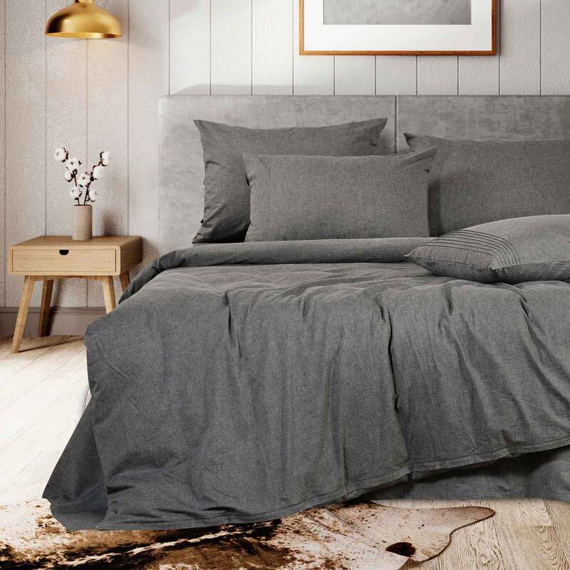 Постельное белье Sharmes Сканди в цвете графит от Sharmes (вид 3) Постельное белье Sharmes Сканди в цвете графит от Sharmes (фото, вид 3)