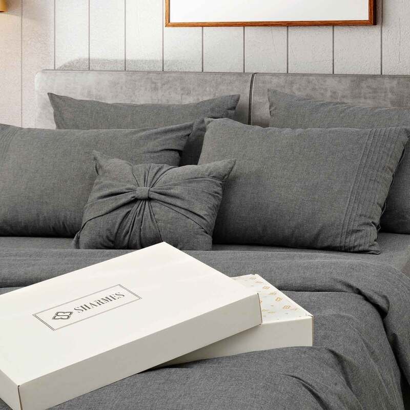 Постельное белье Sharmes Сканди в цвете графит от Sharmes (вид 5) Постельное белье Sharmes Сканди в цвете графит от Sharmes (фото, вид 5)