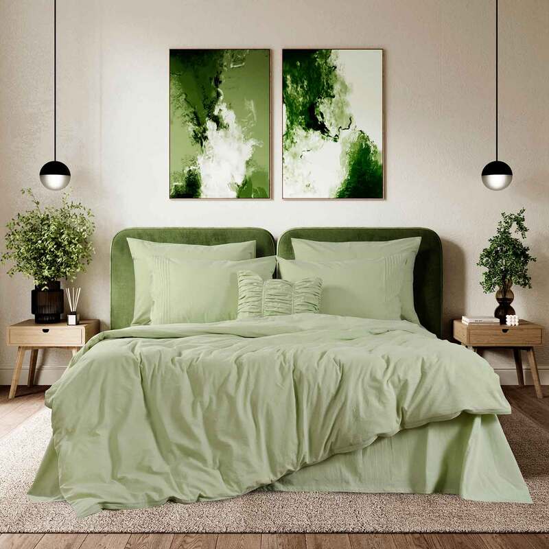 Постельное белье Sharmes Сканди в цвете светло-зеленый от Sharmes (вид 1) Постельное белье Sharmes Сканди в цвете светло-зеленый от Sharmes (фото, вид 1)