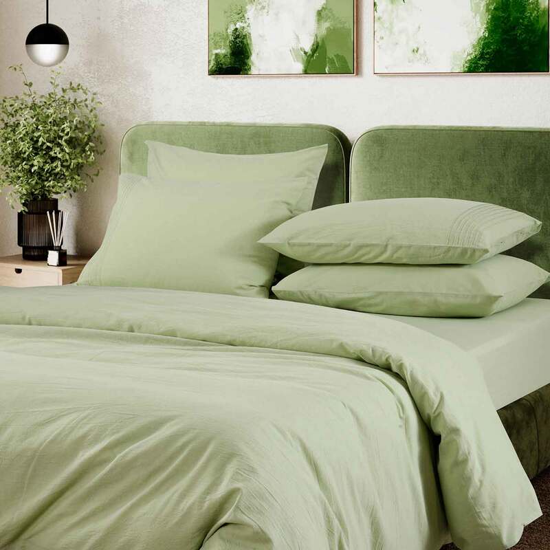 Постельное белье Sharmes Сканди в цвете светло-зеленый от Sharmes (вид 2) Постельное белье Sharmes Сканди в цвете светло-зеленый от Sharmes (фото, вид 2)
