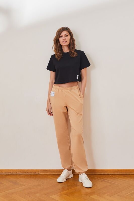 Футболка Laete женская из хлопка чёрный (55380-5) (вид 1) Футболка Laete женская из хлопка чёрный (55380-5) (фото, вид 1)