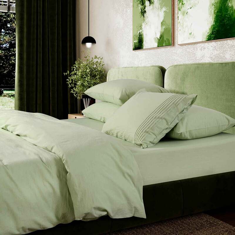 Постельное белье Sharmes Сканди в цвете светло-зеленый от Sharmes Постельное белье Sharmes Сканди в цвете светло-зеленый от Sharmes (фото)