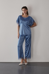 Пижама с брюками женская Laete небесно-голубой (60570-1)