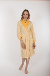 Легкий женский бамбуковый халат Polens Ж540 "GRACE, желтый"