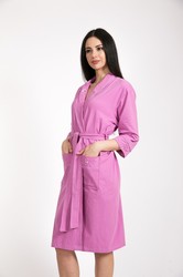Легкий женский трикотажный халат Polens Ж501 "DARCY, розовый"